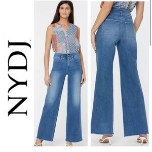 💥NYDJ High Rise Teresa Wide Leg Hollywood Waistband Jeans💥 NWOT